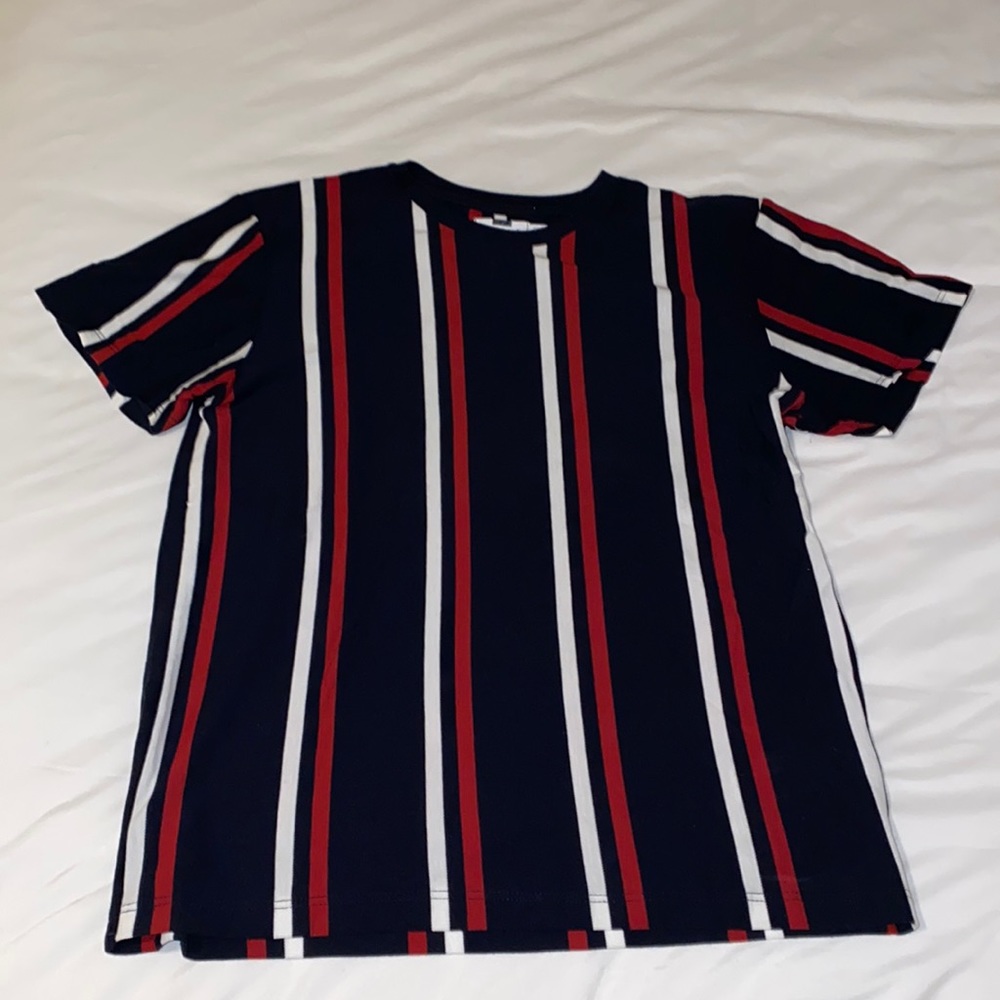 Mens Topman Pinstripe T